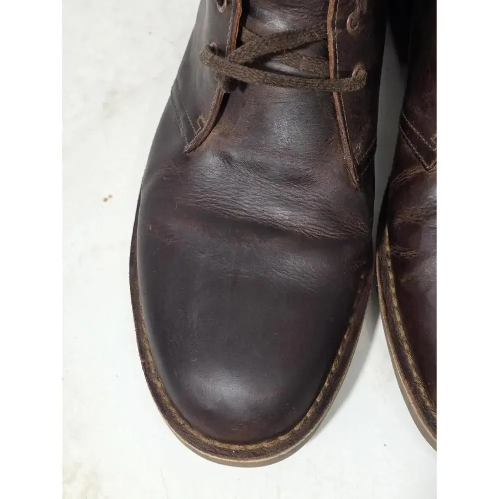 Clarks desert busacre boots chukka shoes oiled leather chuka 11 W